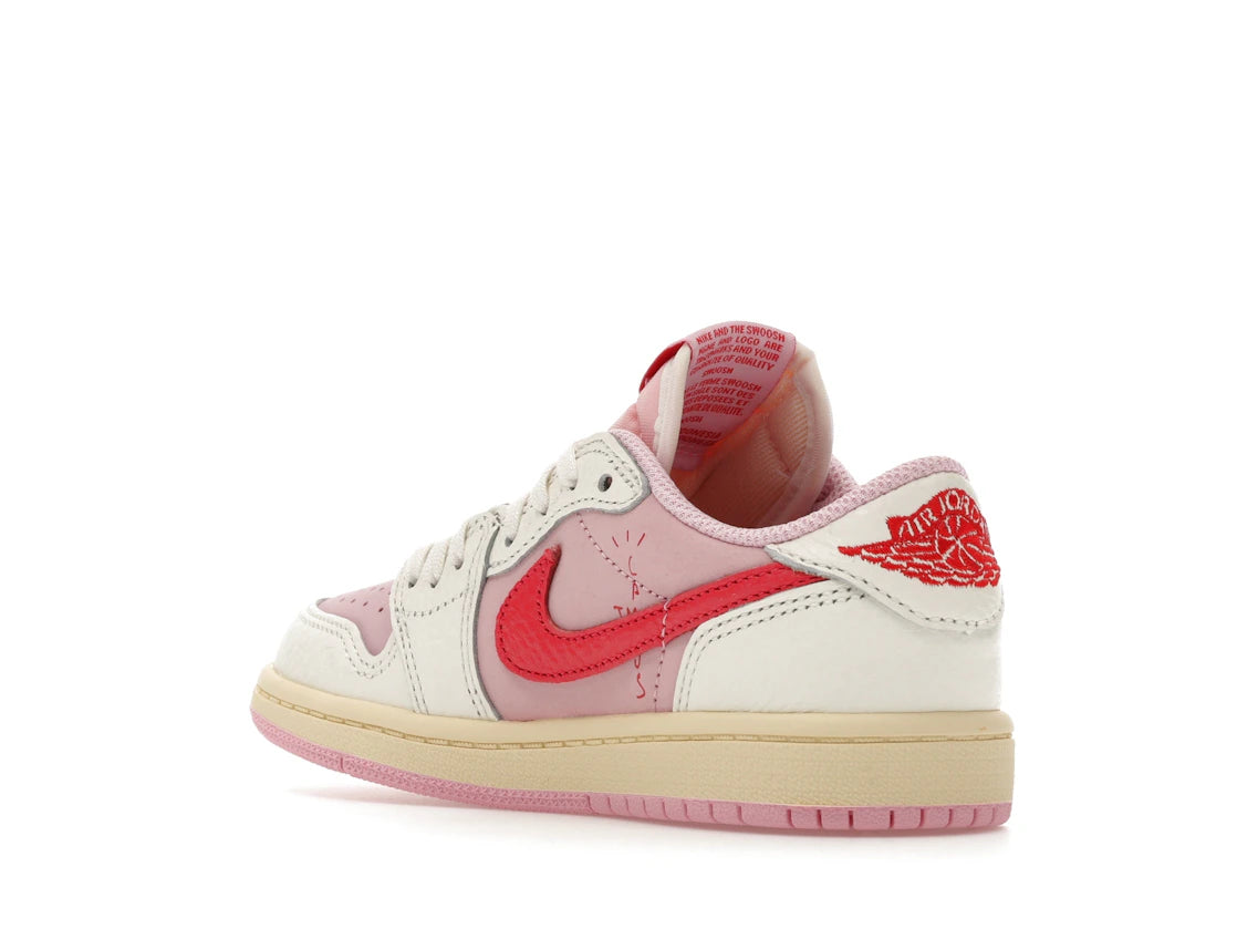Jordan 1 Retro Low OG SP Travis Scott Sail Tropical Pink (PS) - vue secondaire B