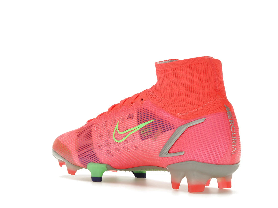 Nike Mercurial Superfly 8 Elite FG Bright Crimson Indigo Burst - vue secondaire B