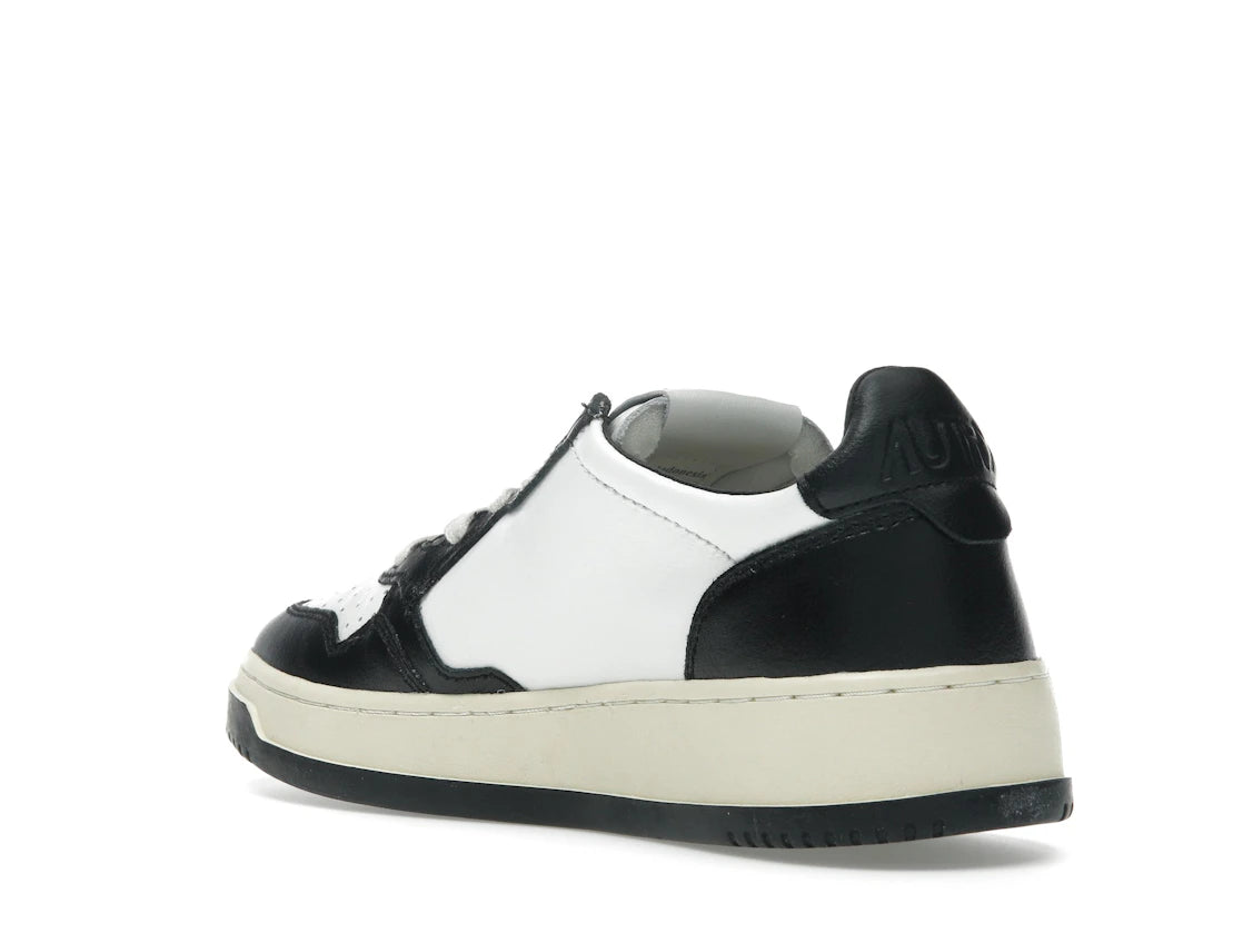 Autry Medalist Leather Low White Black (Women's) - vue secondaire B
