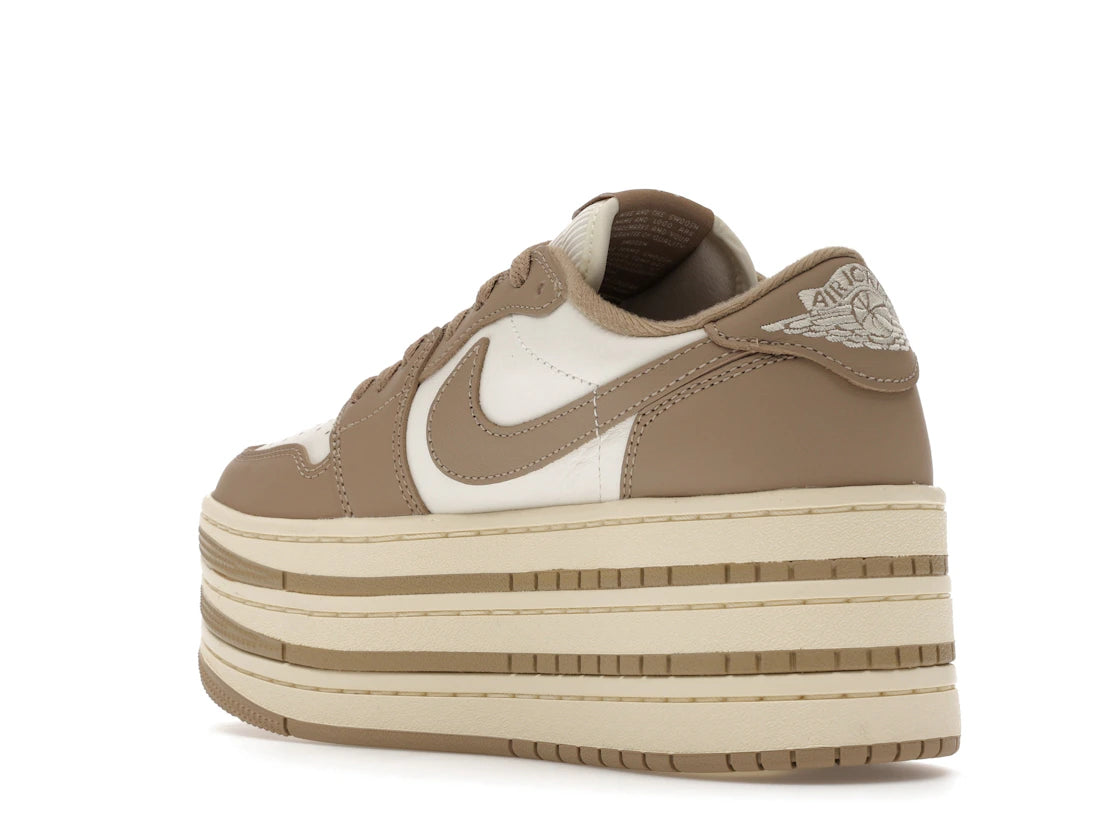 Jordan 1 Low Triple Stack Khaki Sail (Women's) - vue secondaire B
