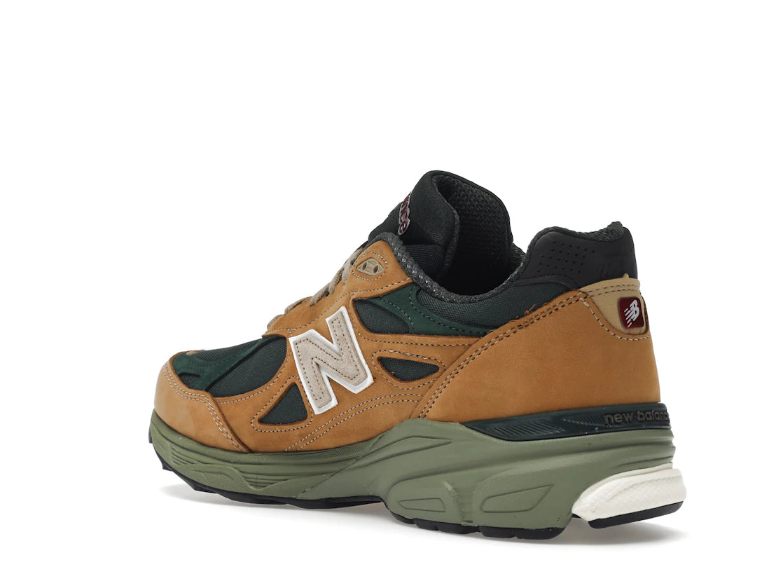 New Balance 990v3 MiUSA Tan Green - vue secondaire B