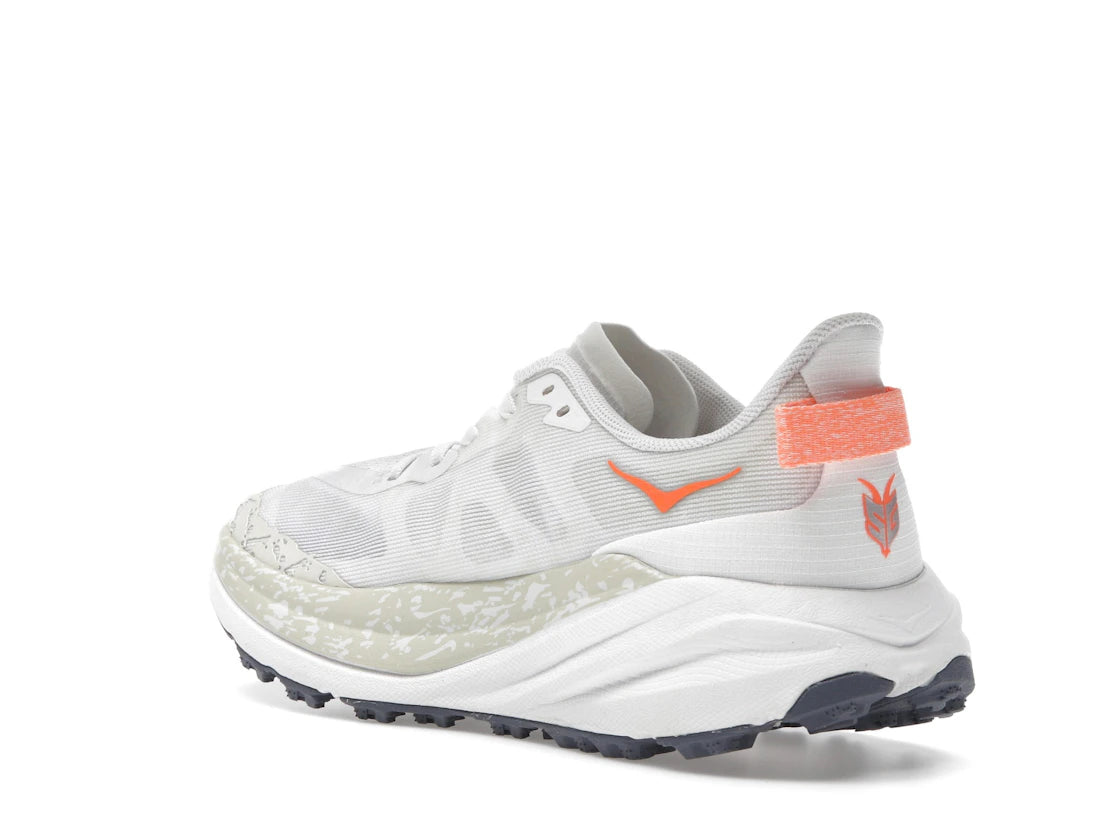 Hoka One One Speedgoat 6 White Neon Tangerine (Women's) - vue secondaire B