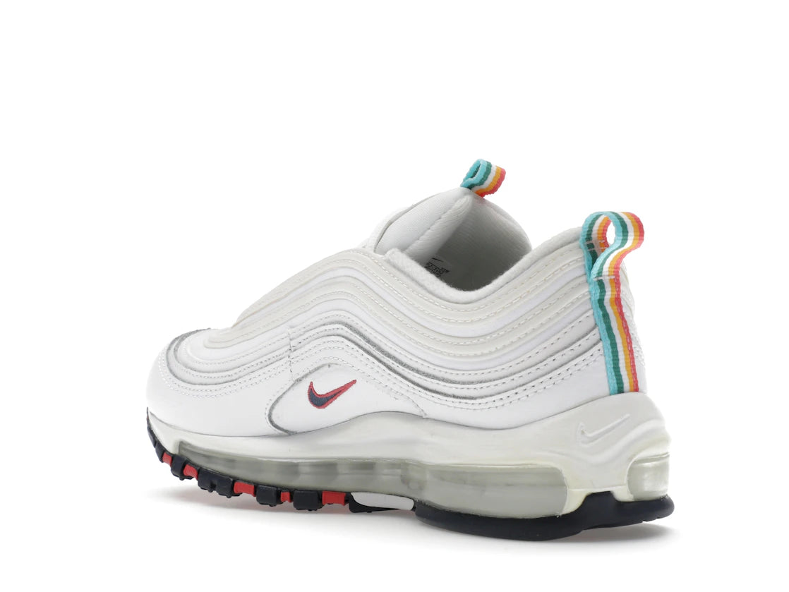 Nike Air Max 97 White Multi Color Pull Tabs (Women's) - vue secondaire B