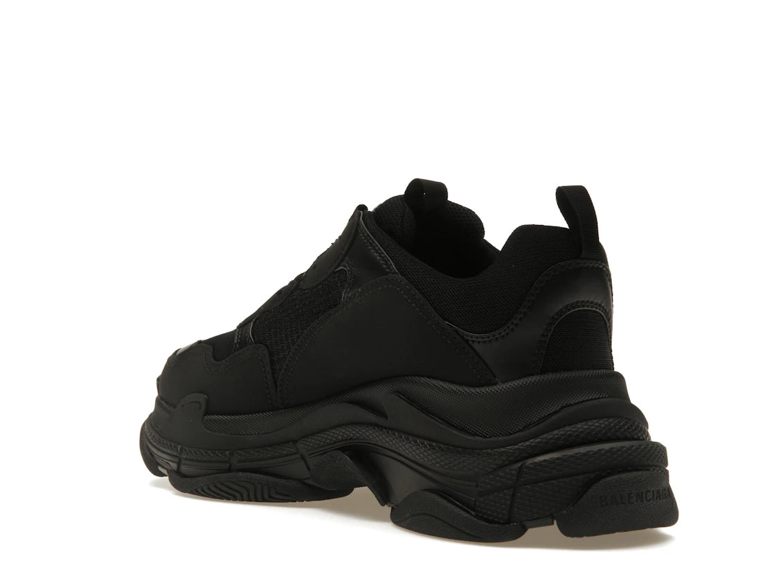 Balenciaga Triple S Black White Laces - vue secondaire B