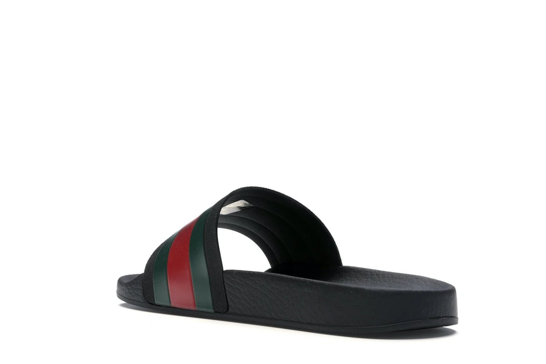 Gucci Rubber Slides Red Green - vue secondaire B