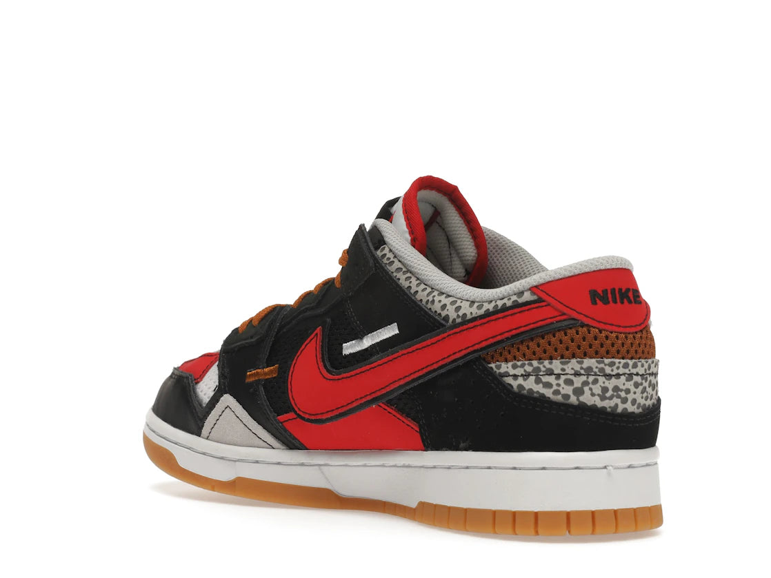 Nike Dunk Low Scrap Black Grey University Red - vue secondaire B