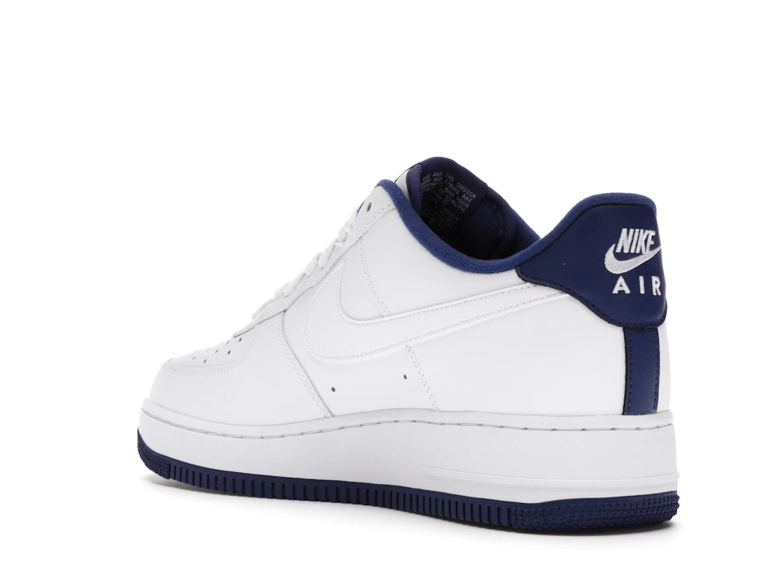 Nike Air Force 1 Low White Deep Royal Blue - vue secondaire B