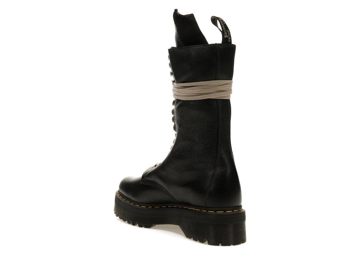 Dr. Martens 1918 Quad Leather Sole Calf Length Boot Rick Owens Black - vue secondaire B