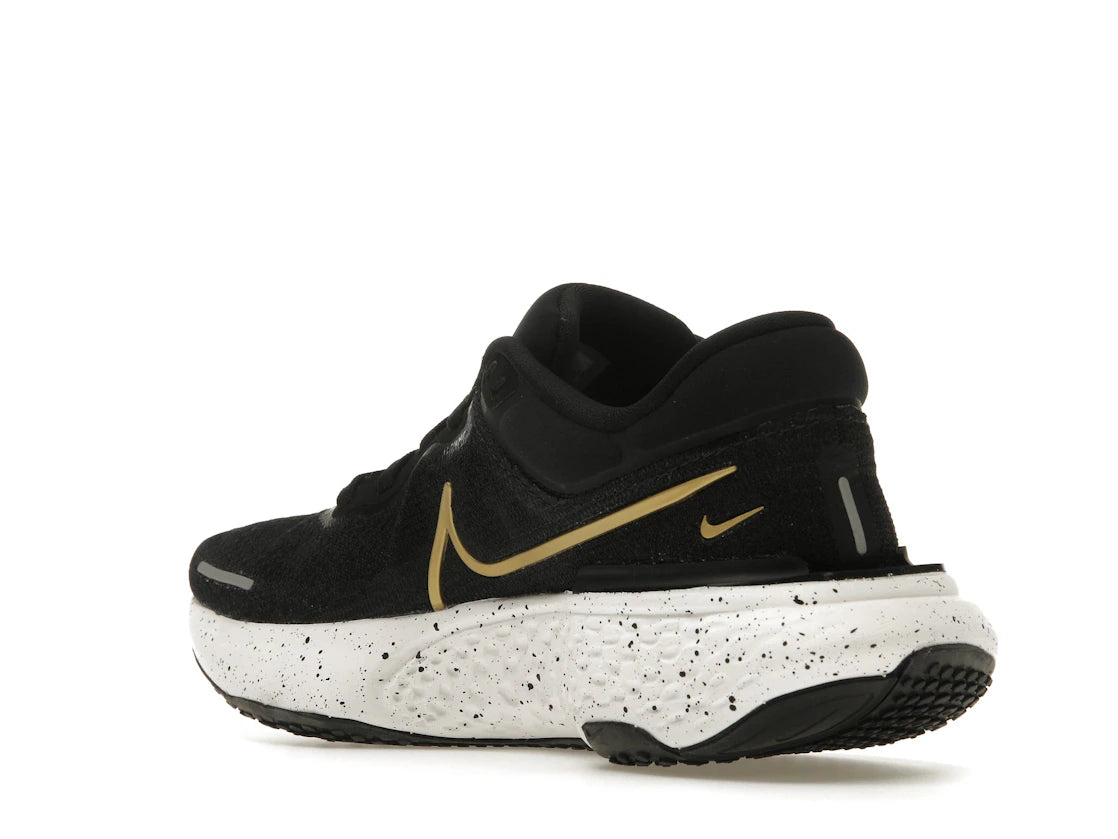 Nike ZoomX Invincible Run Flyknit Black Metallic Gold (Women's) - vue secondaire B