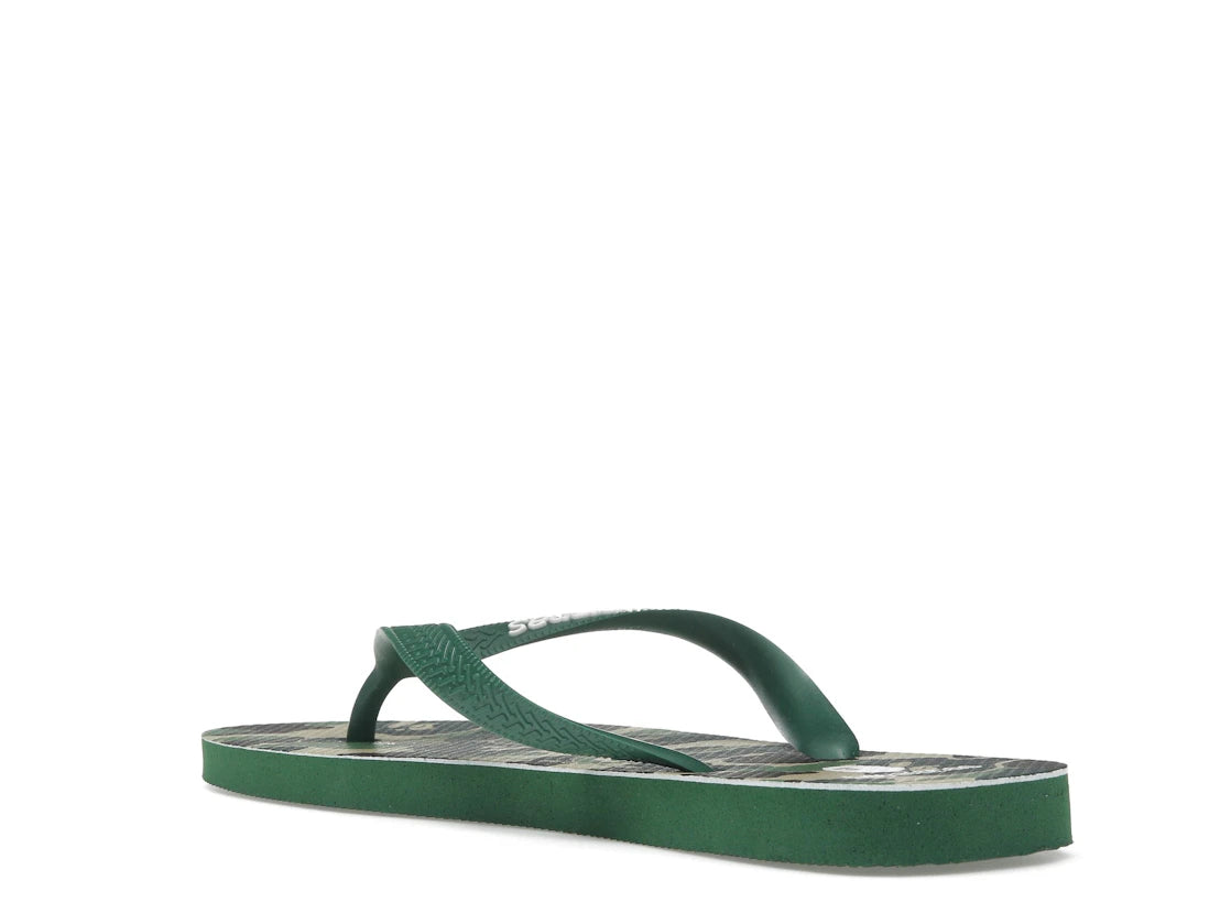A Bathing Ape Havaianas Green Camo - vue secondaire B