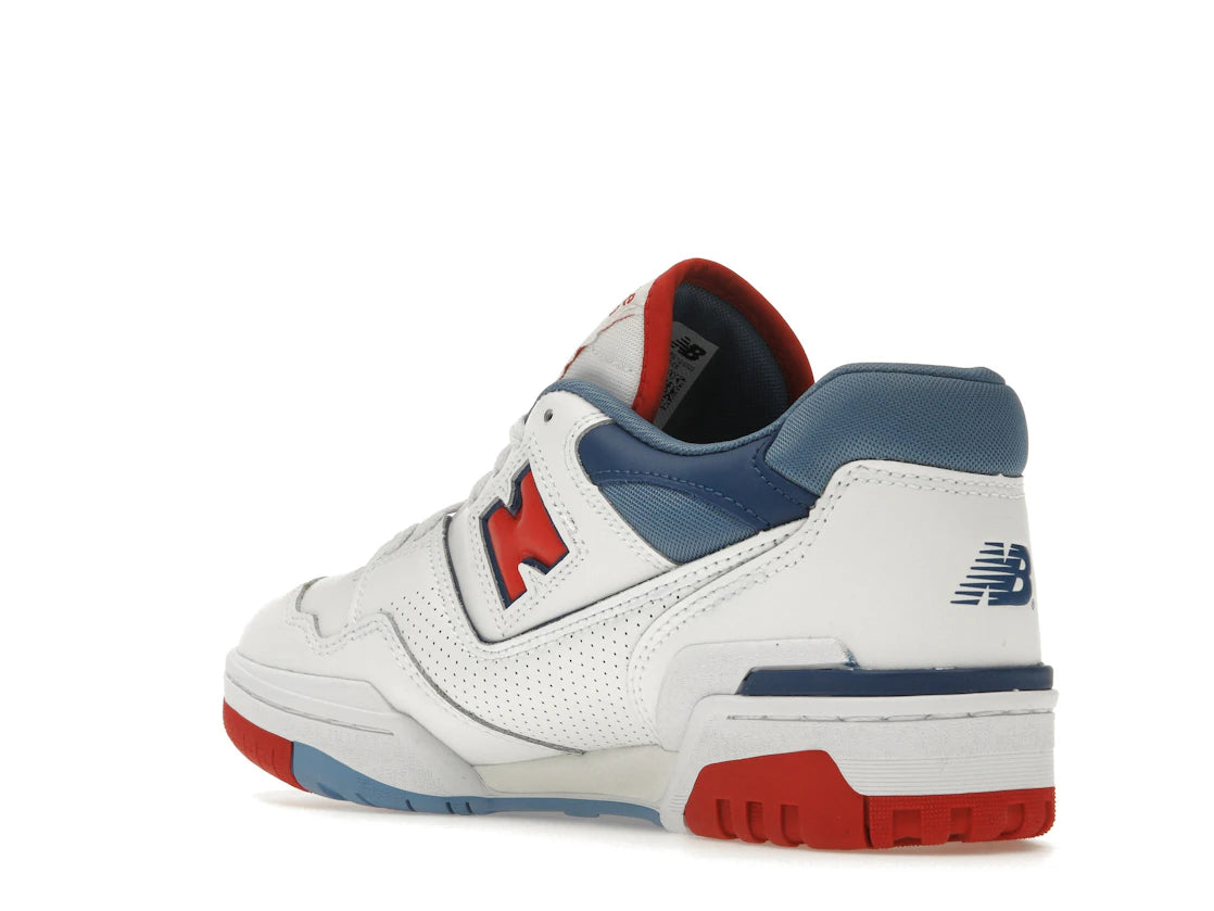 New Balance 550 White True Red Atlantic Blue - vue secondaire B