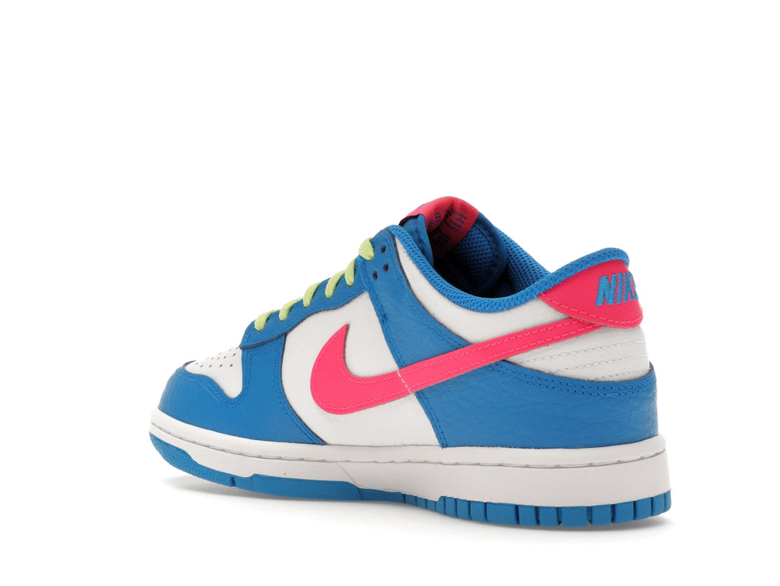 Nike Dunk Low Photo Blue White Light Lemon Twist Hyper Pink (GS) - vue secondaire B