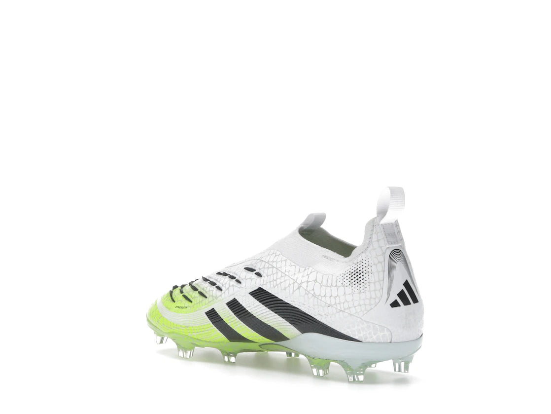 adidas Predator Elite Laceless FG Cloud White Core Black Lucid Lemon (GS) - vue secondaire B