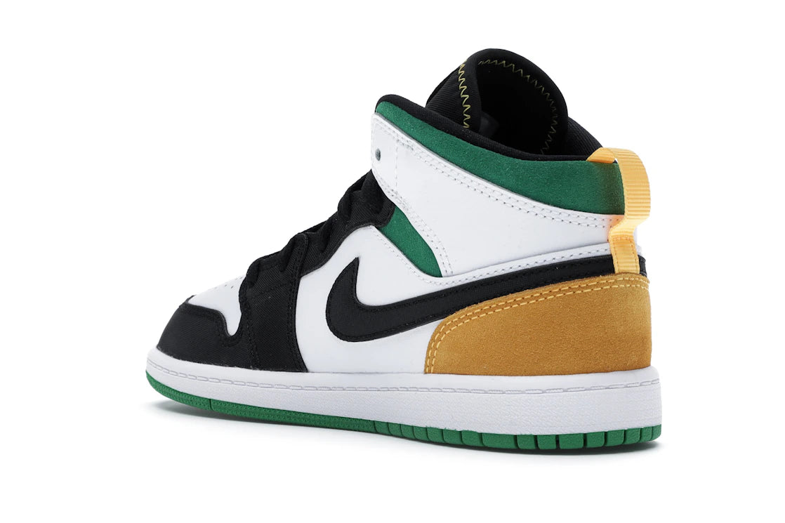 Jordan 1 Mid SE White Laser Orange Lucky Green (PS) - vue secondaire B