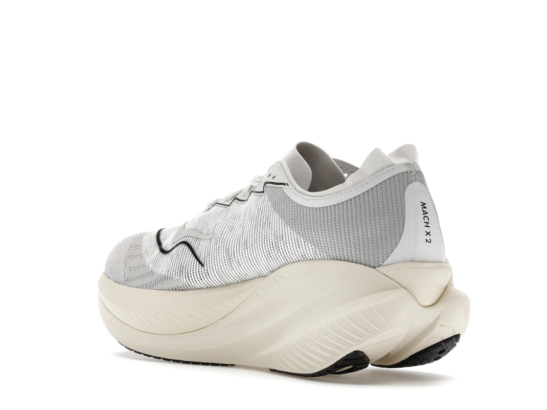 Hoka One One Mach X 2 White Cosmic Grey - vue secondaire B
