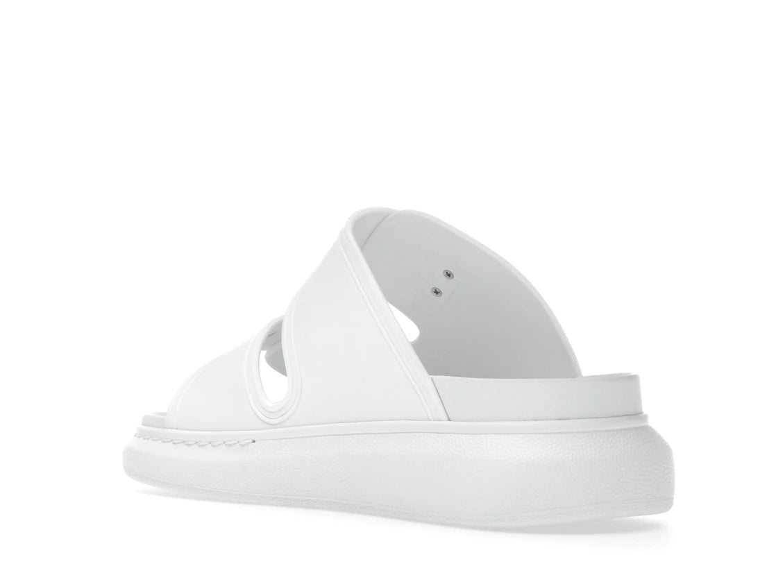 Alexander McQueen Hybrid Buckled Rubber Sandals White (Women's) - vue secondaire B