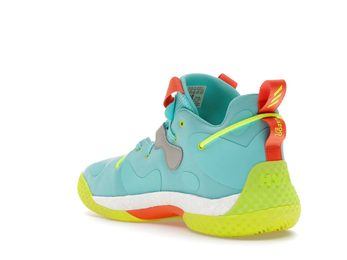 adidas Harden Vol. 6 Pulse Aqua Solar Yellow - vue secondaire B