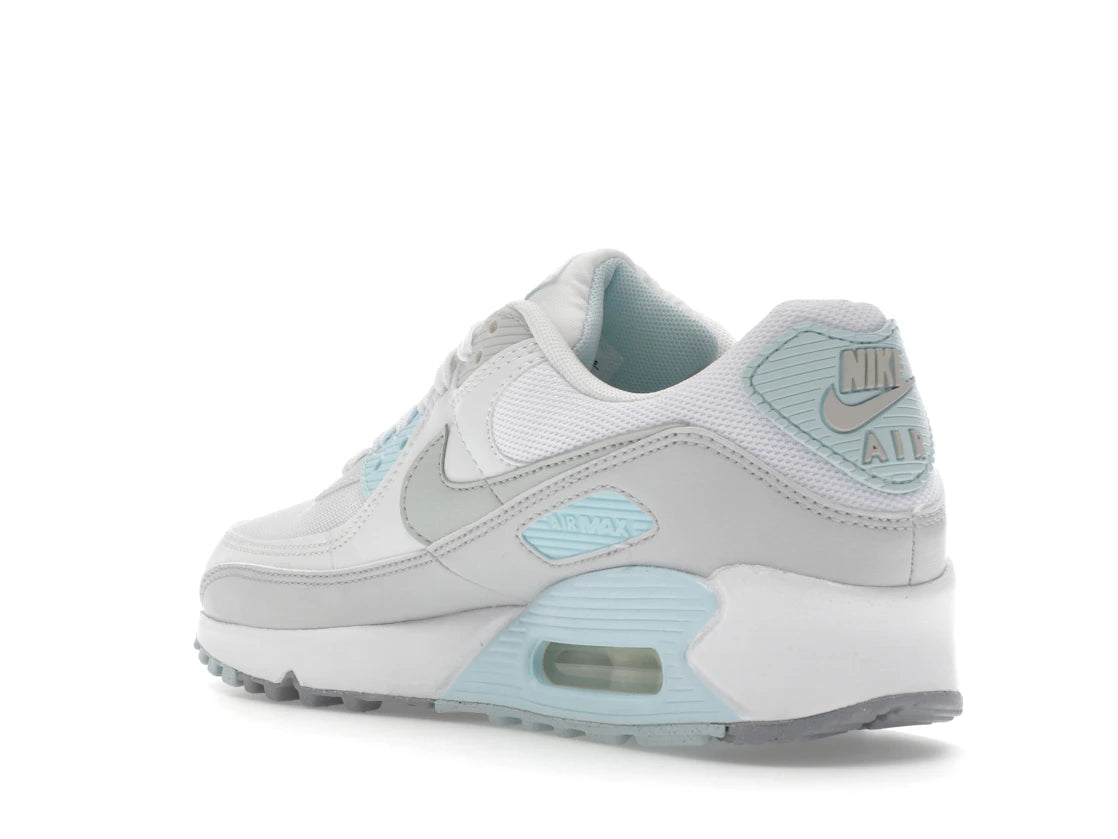 Nike Air Max 90 White Glacier Blue (Women's) - vue secondaire B