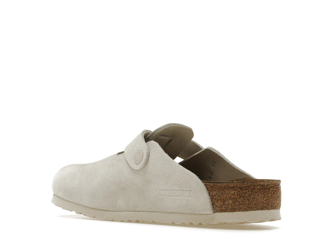 Birkenstock Boston Antique White Suede - vue secondaire B