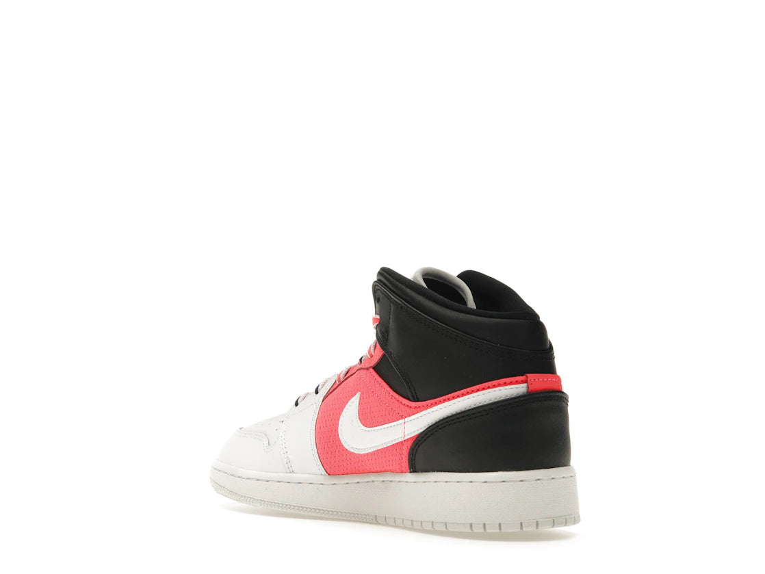 Jordan 1 Mid SE White Black Infrared (GS) - vue secondaire B