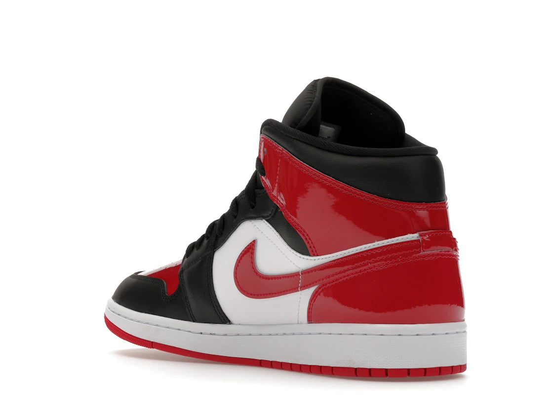 Jordan 1 Mid SE Patent Bred Toe - vue secondaire B