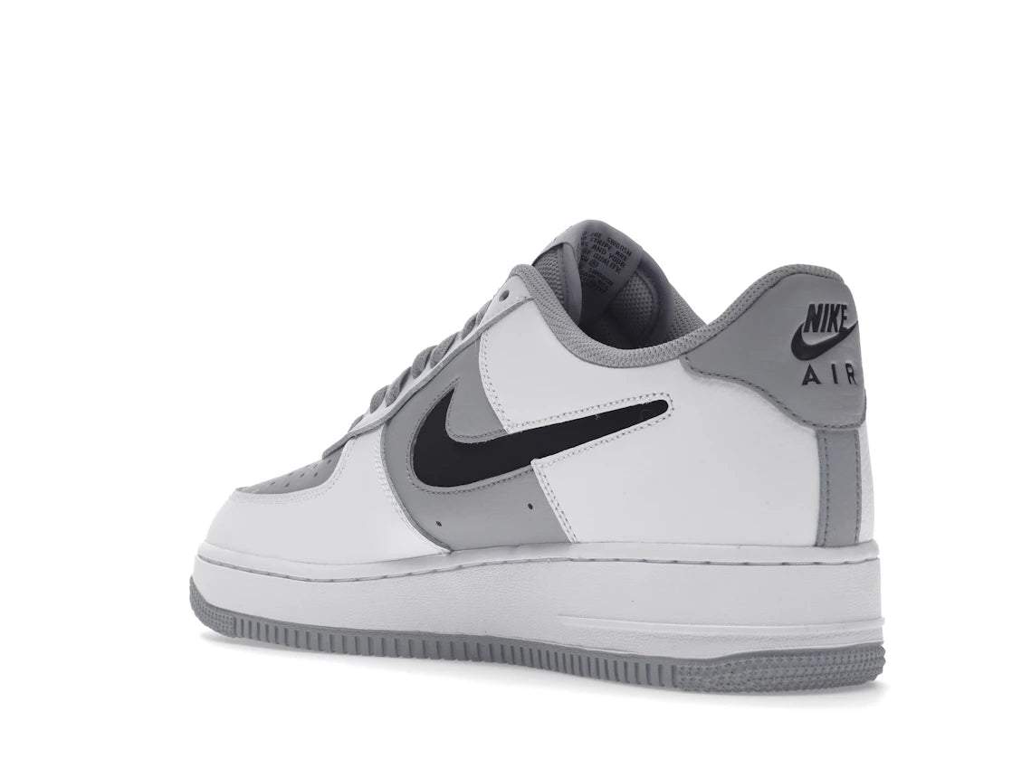 Nike Air Force 1 Low Cut-Out White Grey Black Swoosh - vue secondaire B
