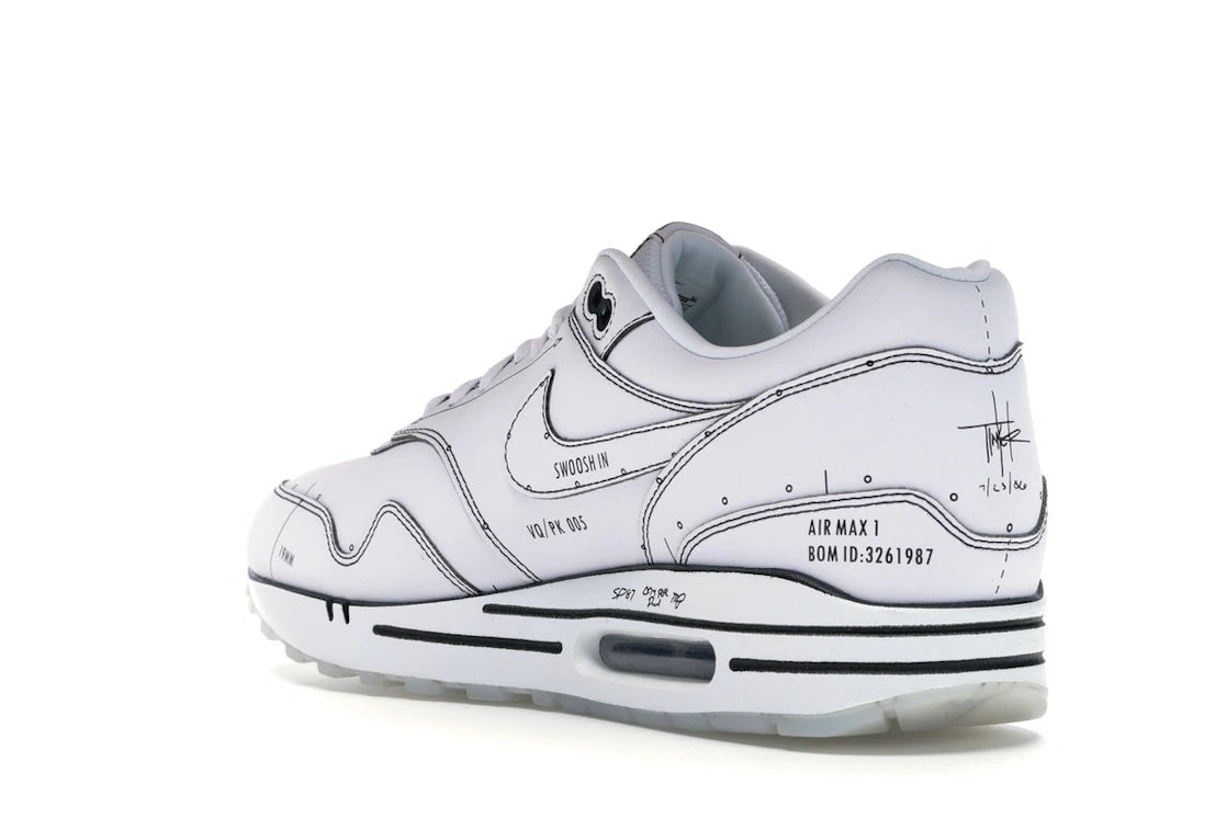 Nike Air Max 1 Tinker Schematic - vue secondaire B