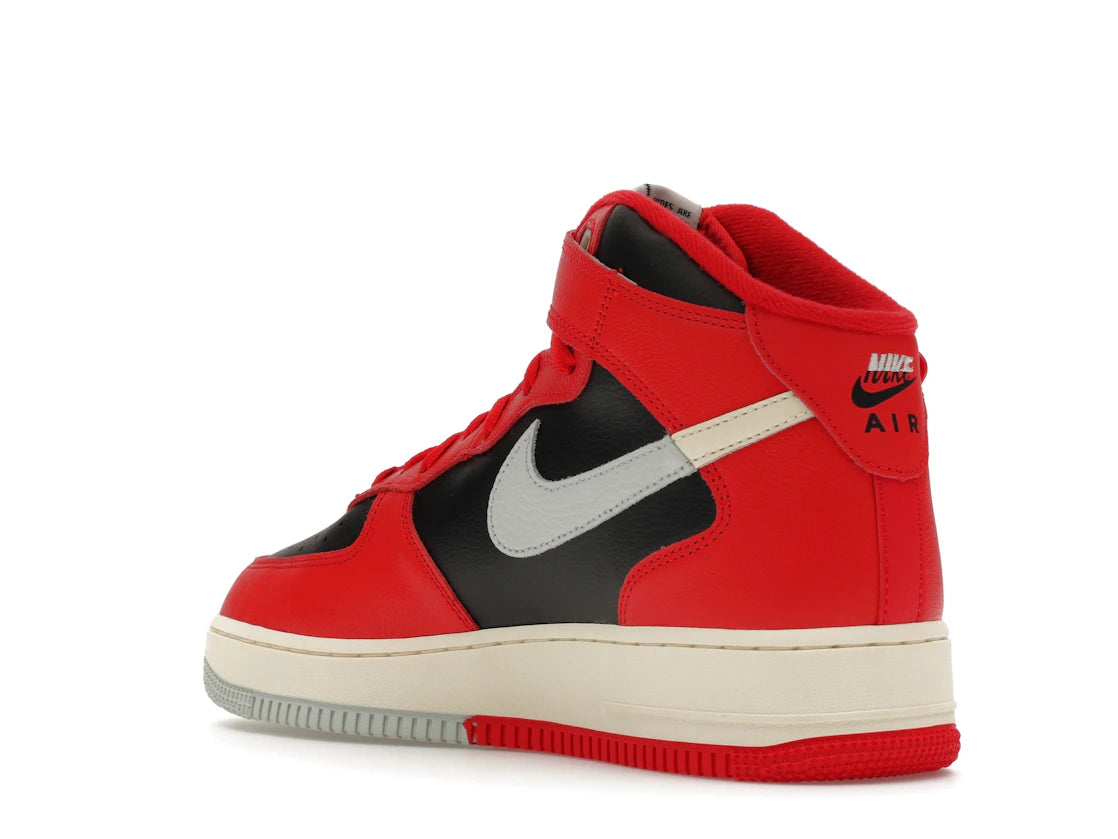 Nike Air Force 1 Mid LV8 Split Black Red - vue secondaire B