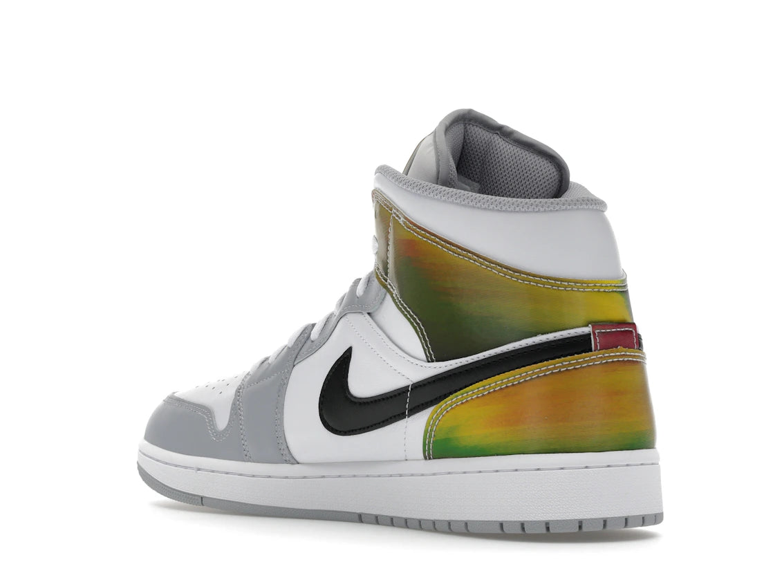 Jordan 1 Mid SE Multi-Color White Wolf Grey - vue secondaire B