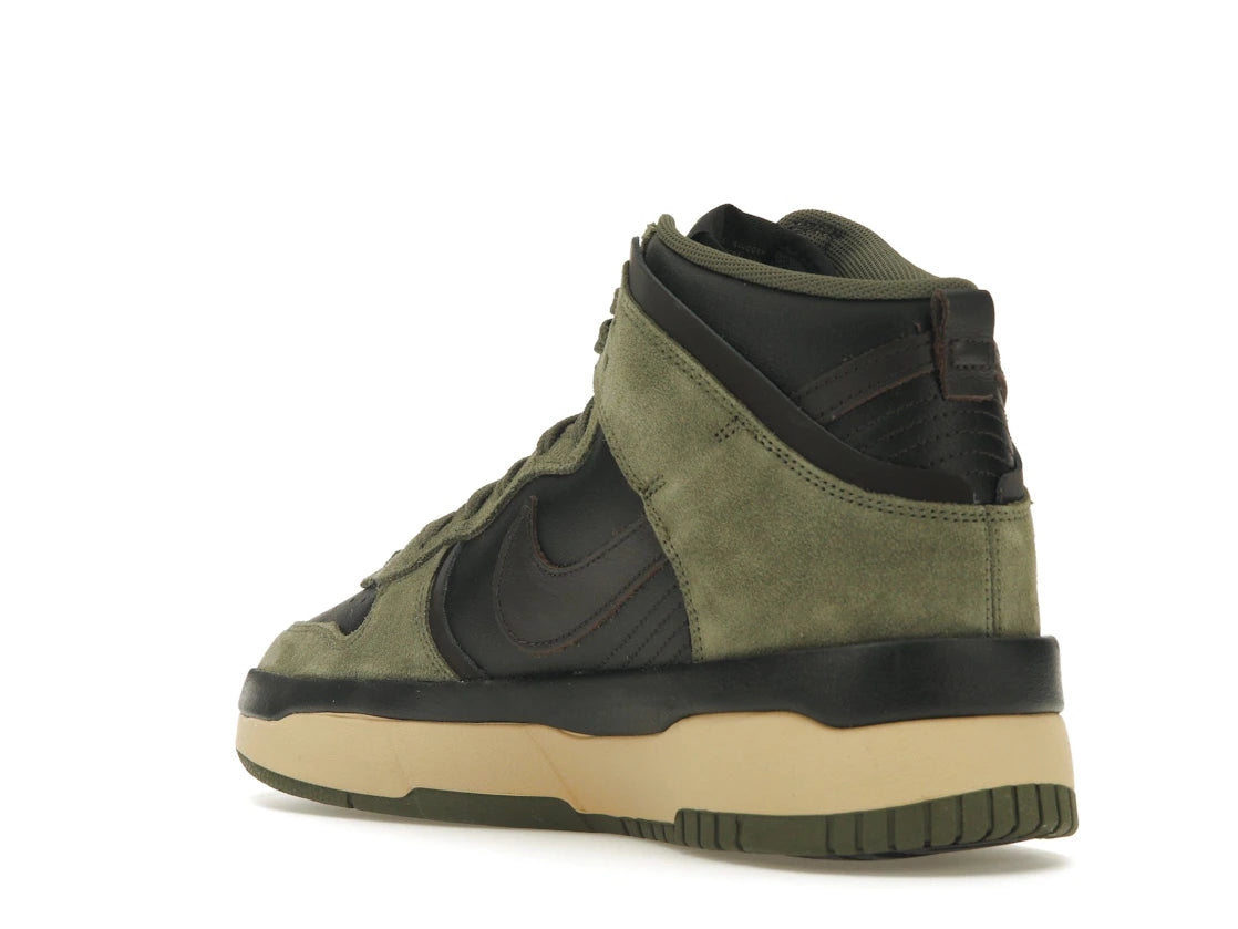 Nike Dunk High Up Medium Olive Black Velvet Brown Wolf Grey (Women's) - vue secondaire B