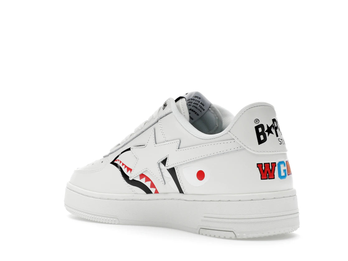 A Bathing Ape Bape Sta Low Shark Pack White - vue secondaire B