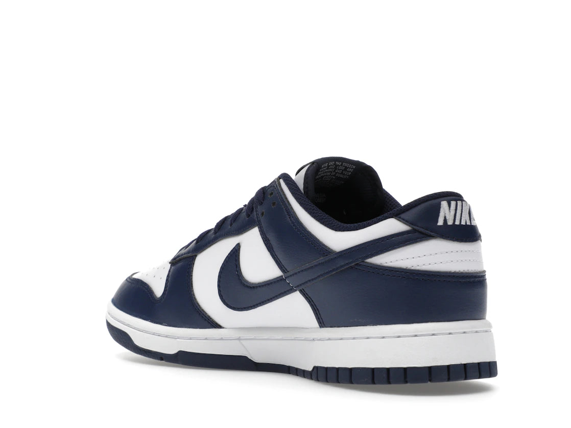 Nike Dunk Low White Midnight Navy - vue secondaire B