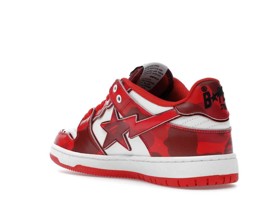 A Bathing Ape Bape SK8 Sta #1 M2 Red Camo - vue secondaire B