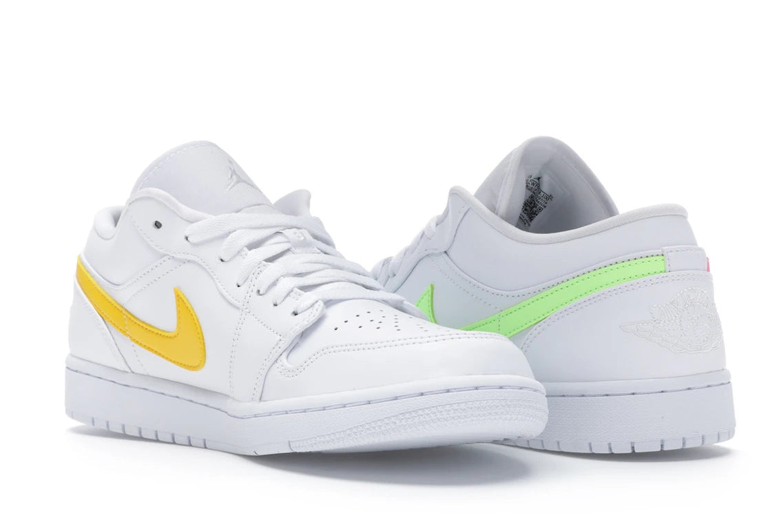 Jordan 1 Low White Multi-Color Swoosh - vue secondaire B