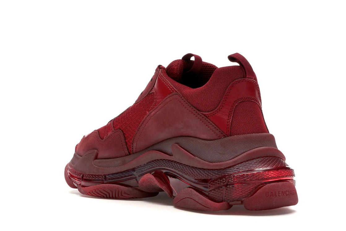 Balenciaga Triple S Burgundy Red - vue secondaire B