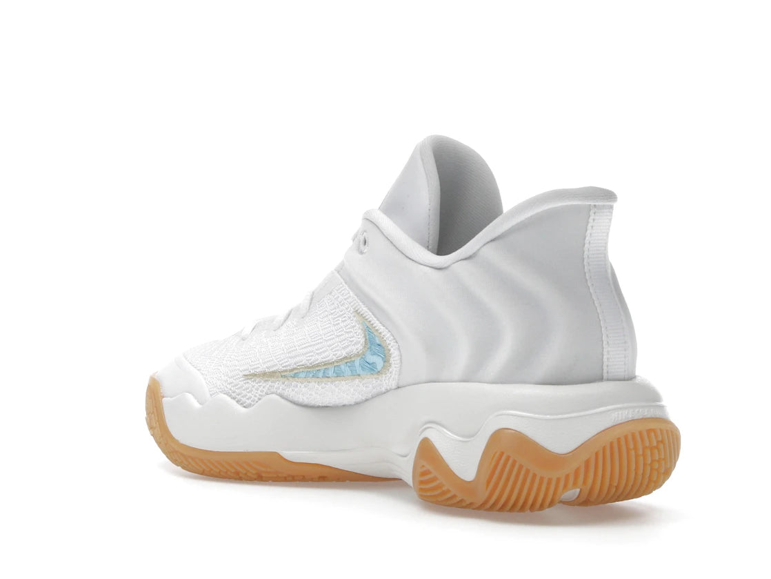 Nike Giannis Immortality 4 White Aquarius Blue - vue secondaire B