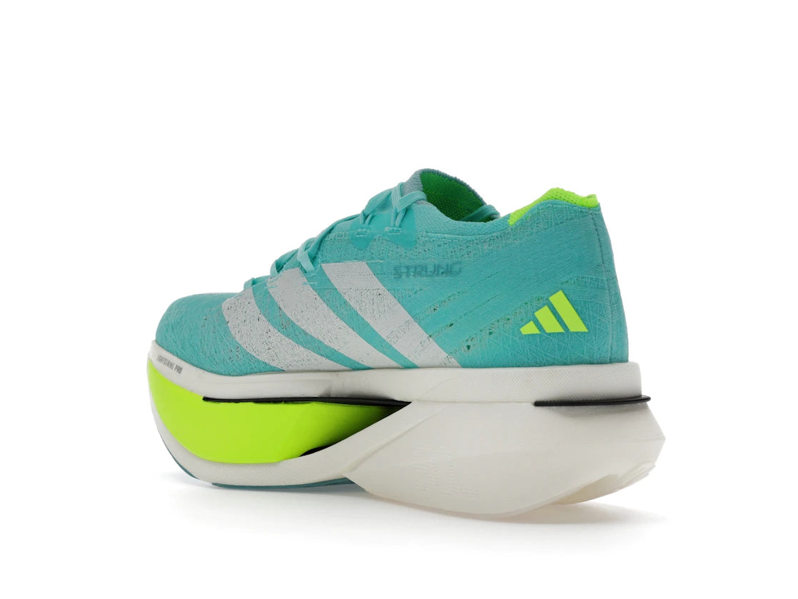 adidas Adizero Prime X 3.0 Strung Flash Aqua Lucid Lemon - vue secondaire B