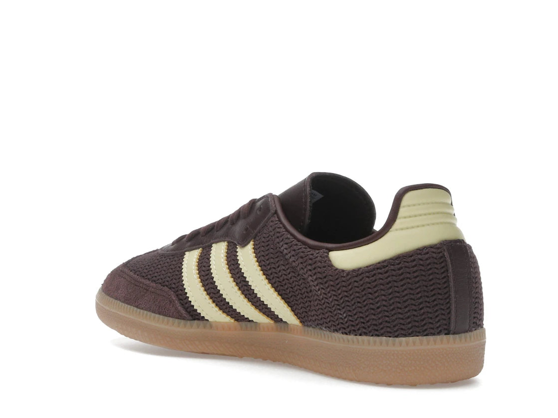 adidas Samba OG Shadow Brown Powder Yellow (Women's) - vue secondaire B
