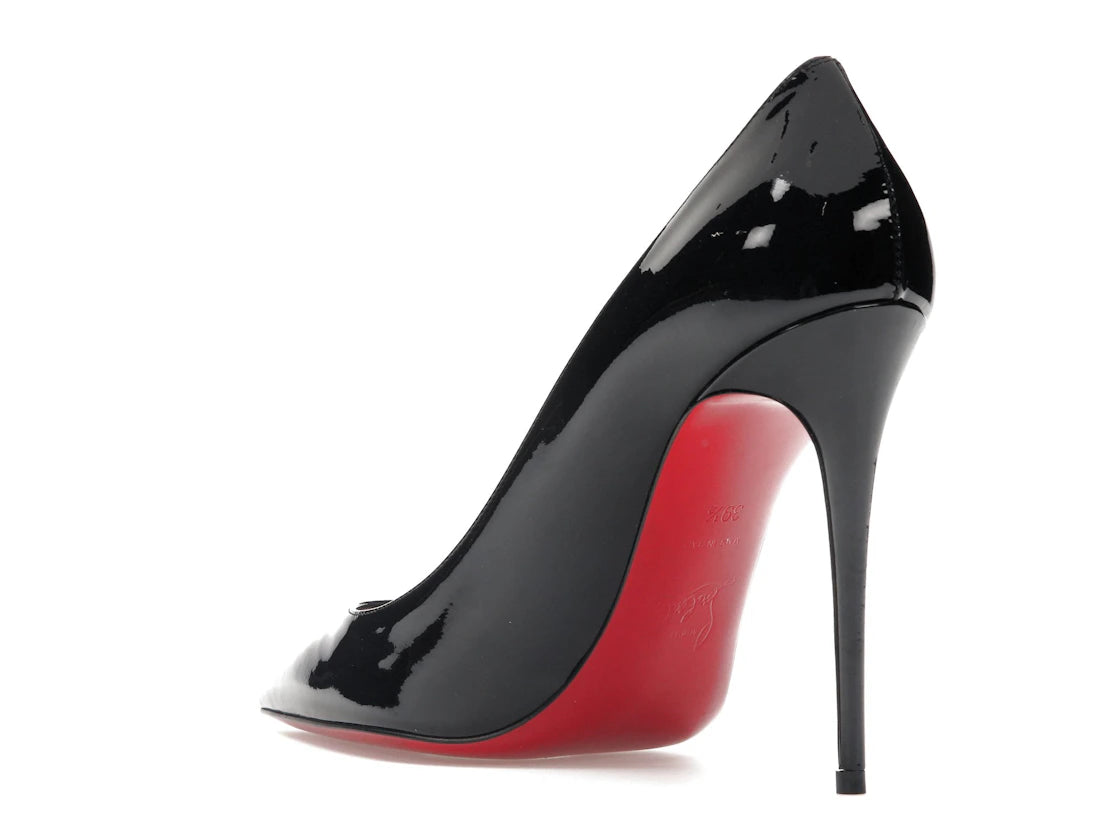 Christian Louboutin Kate 100mm Pump Black Patent Leather - vue secondaire B