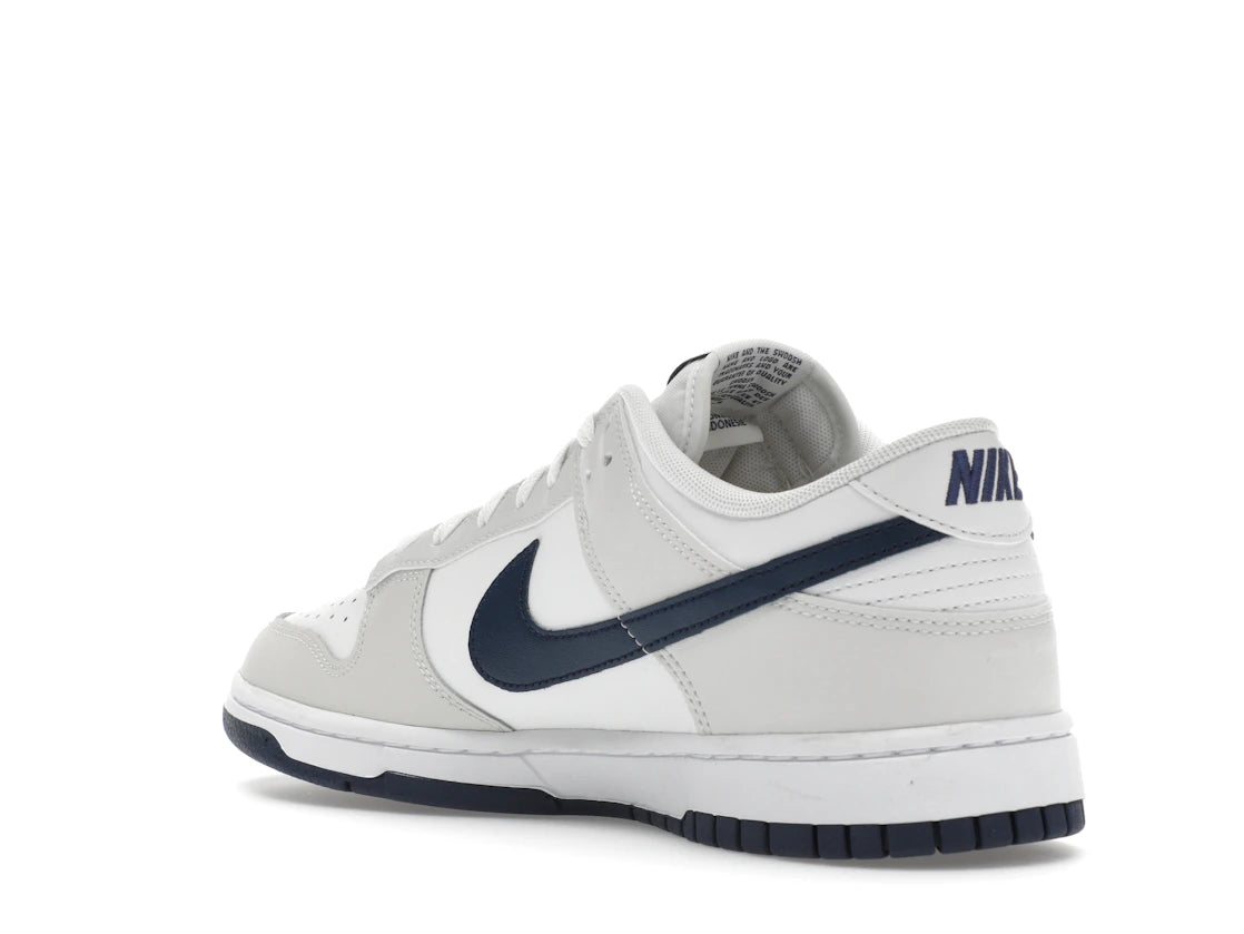 Nike Dunk Low Retro White Midnight Navy - vue secondaire B