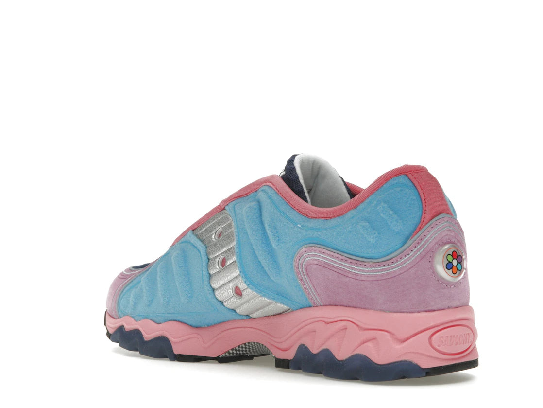 Saucony Matrix Jae Tips No Shoes In The House Blue Pink - vue secondaire B