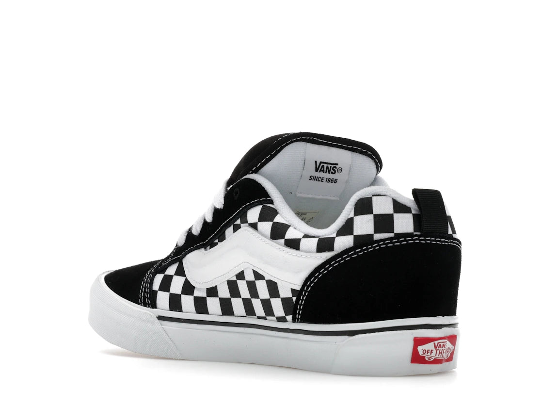 Vans Knu Skool Checkerboard Black White (GS) - vue secondaire B