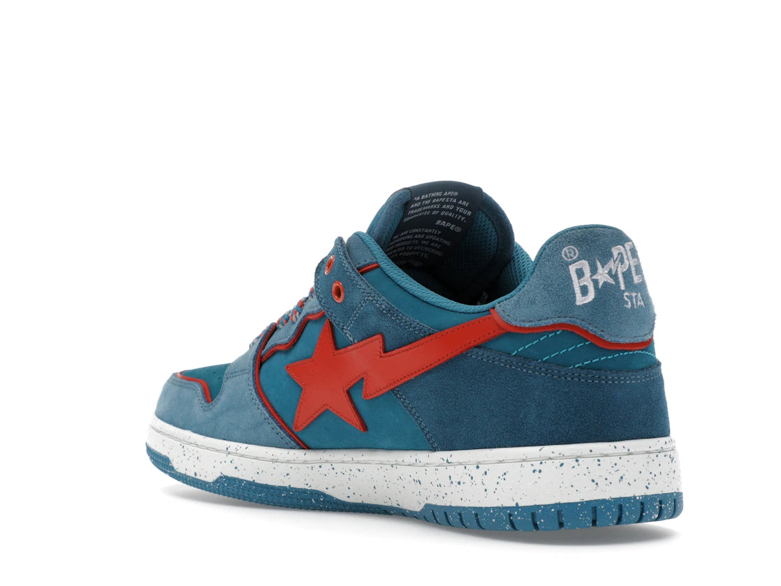 A Bathing Ape Sk8 Sta #7 M2 Outdoor Pack Blue Red - vue secondaire B