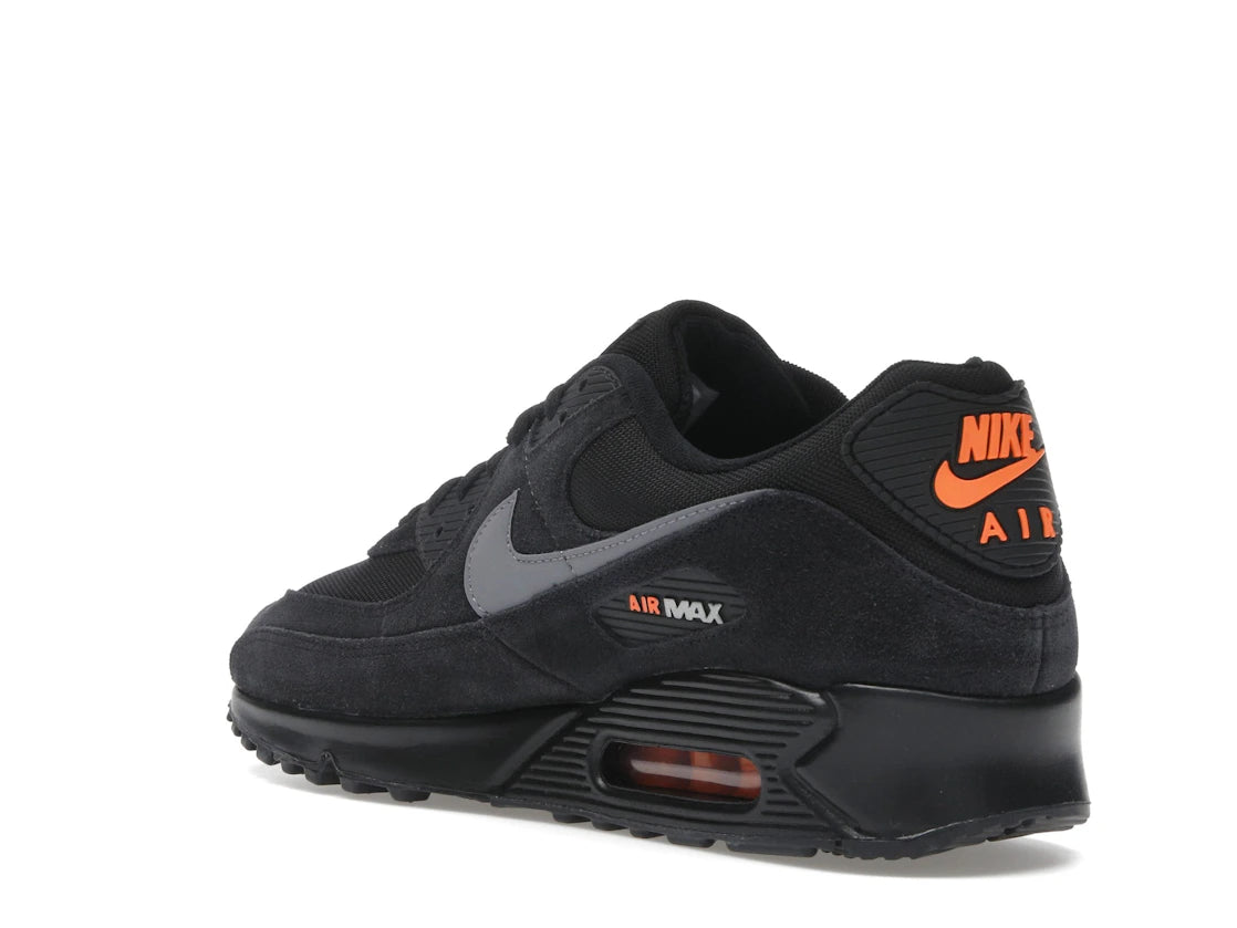 Nike Air Max 90 Black Metallic Cool Grey Orange - vue secondaire B