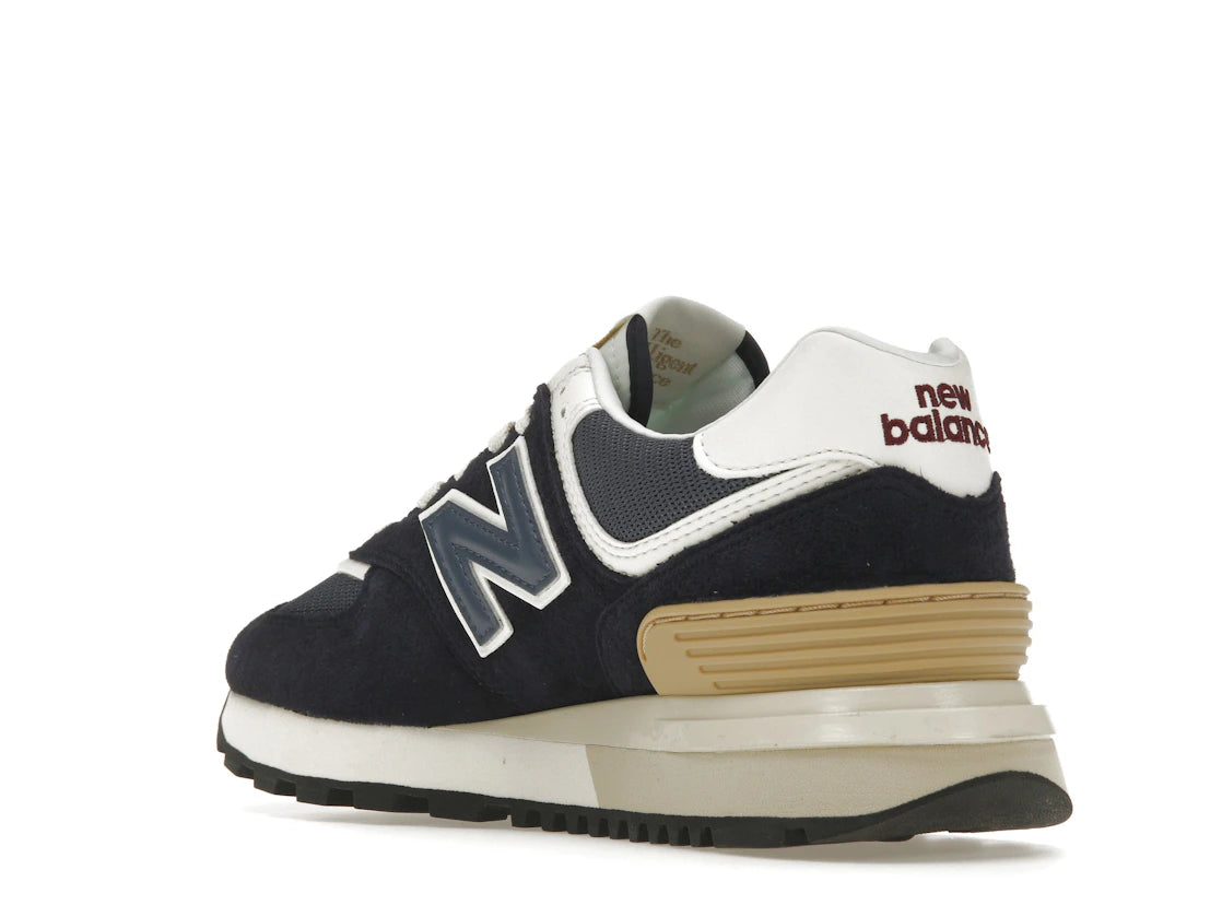 New Balance 574 Navy White Beige - vue secondaire B
