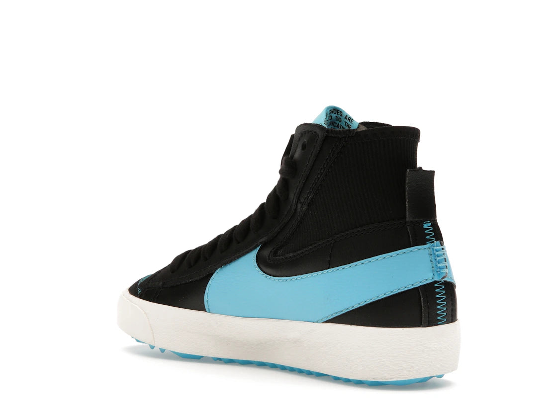 Nike Blazer Mid 77 Jumbo Black Baltic Blue - vue secondaire B