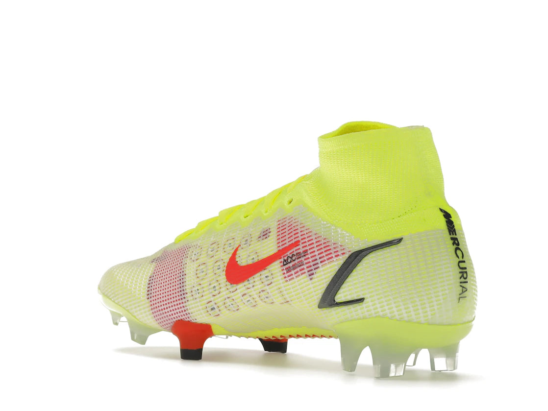 Nike Mercurial Superfly 8 Elite FG Volt Black Bright Crimson - vue secondaire B