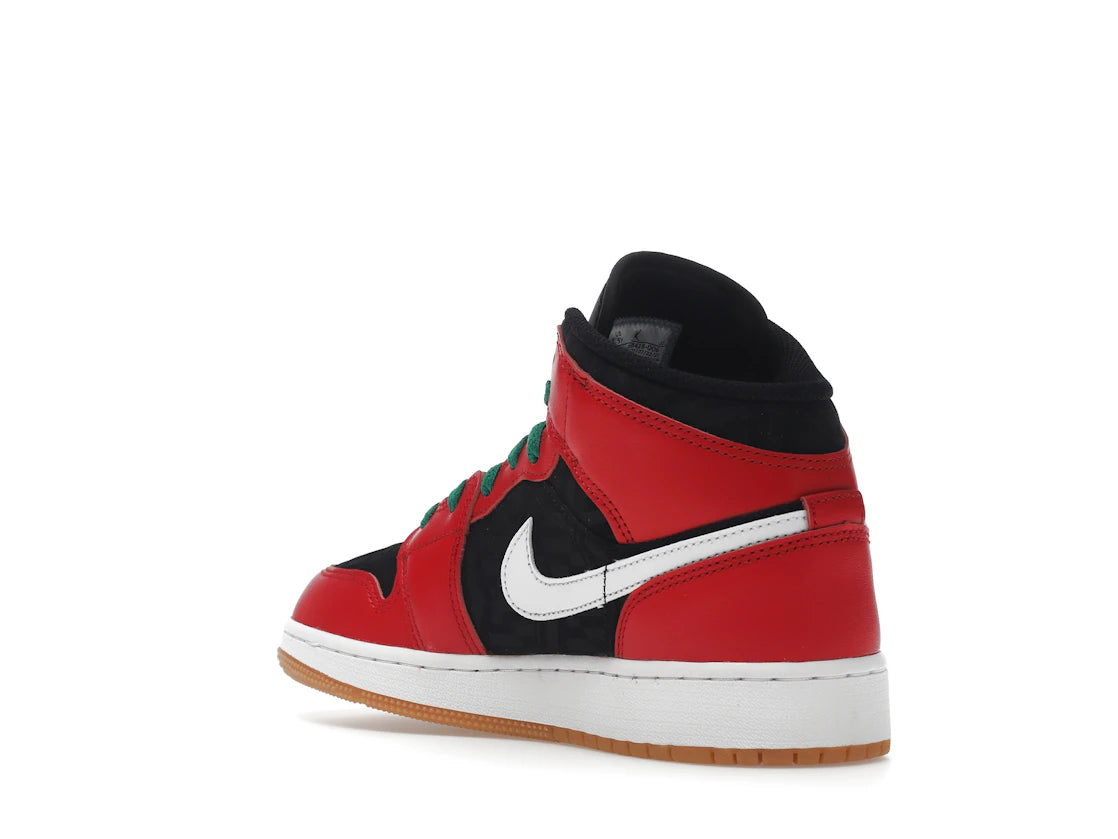 Jordan 1 Mid SE Christmas (GS) - vue secondaire B