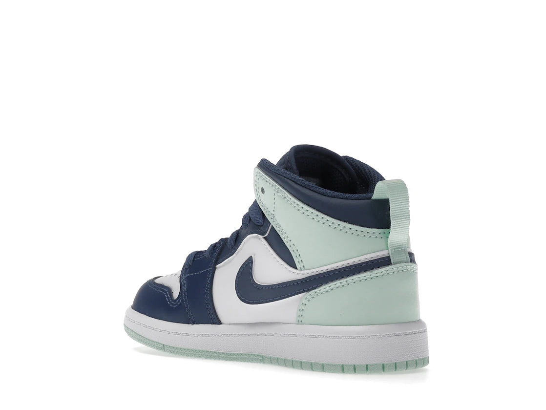 Jordan 1 Mid Mystic Navy Mint Foam (PS) - vue secondaire B