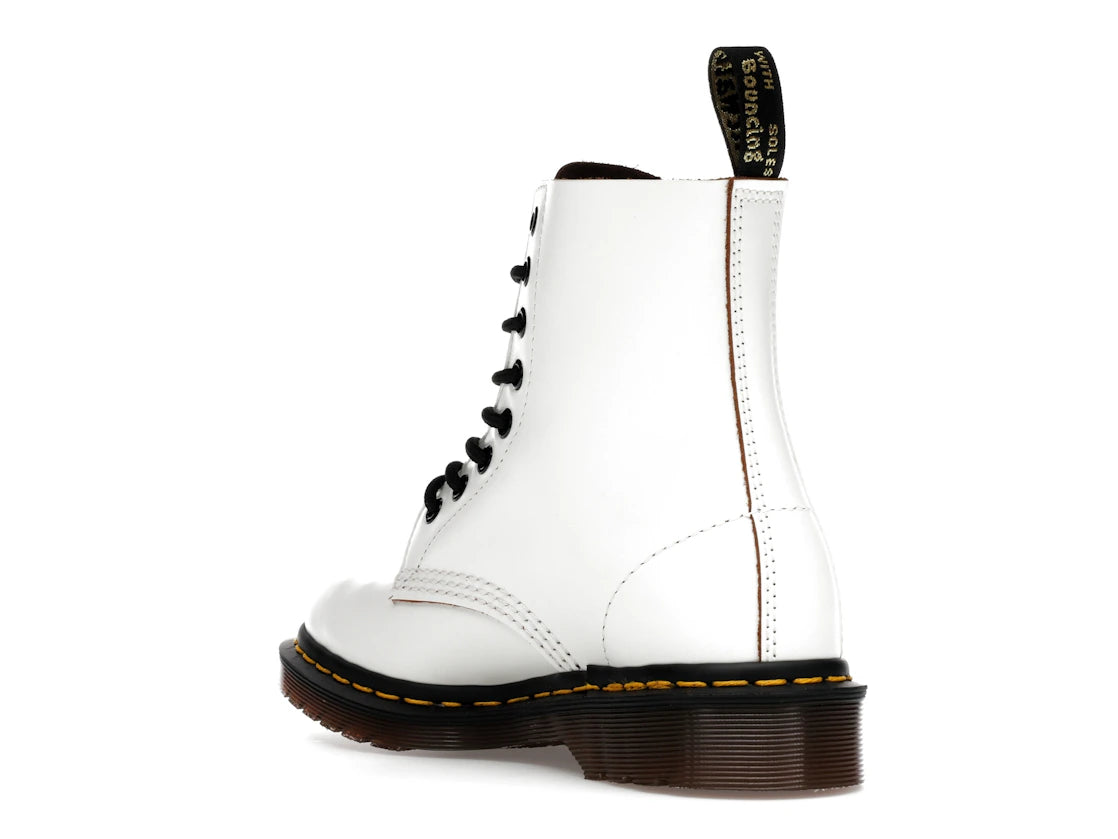 Dr. Martens 1460 Vintage Lace Up Boots White Quilon - vue secondaire B